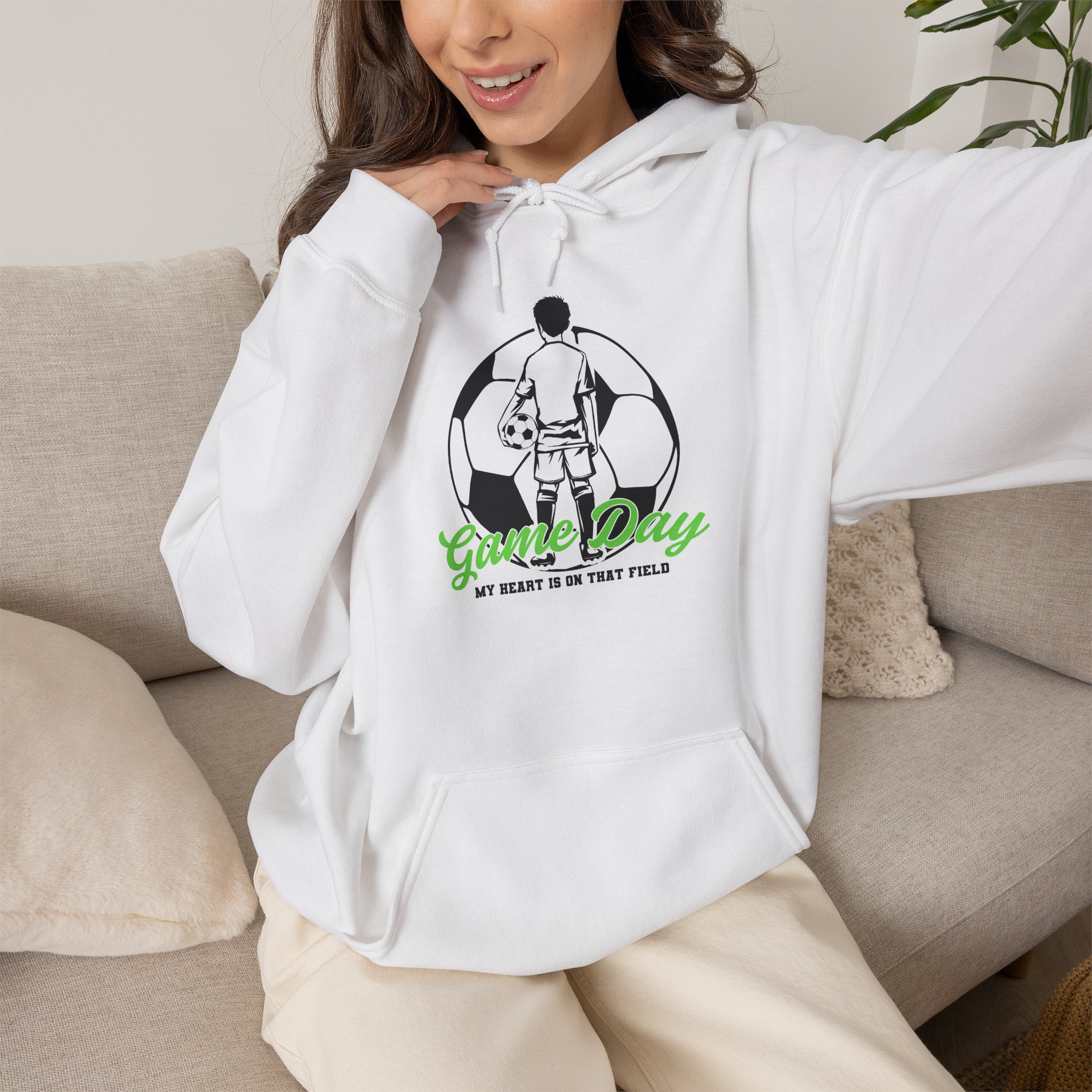 My Heart Is on That Field – Soccer Supporter T-shirt | Sweatshirt - Male - Image 17