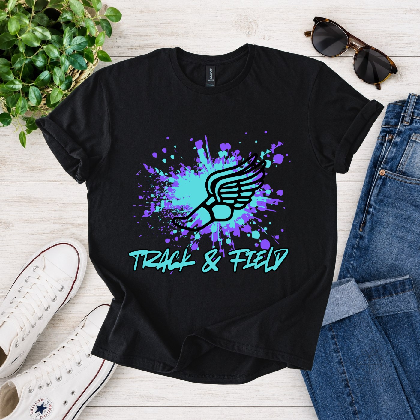 Track & Field Splash T-shirt | Sweatshirt - Image 2