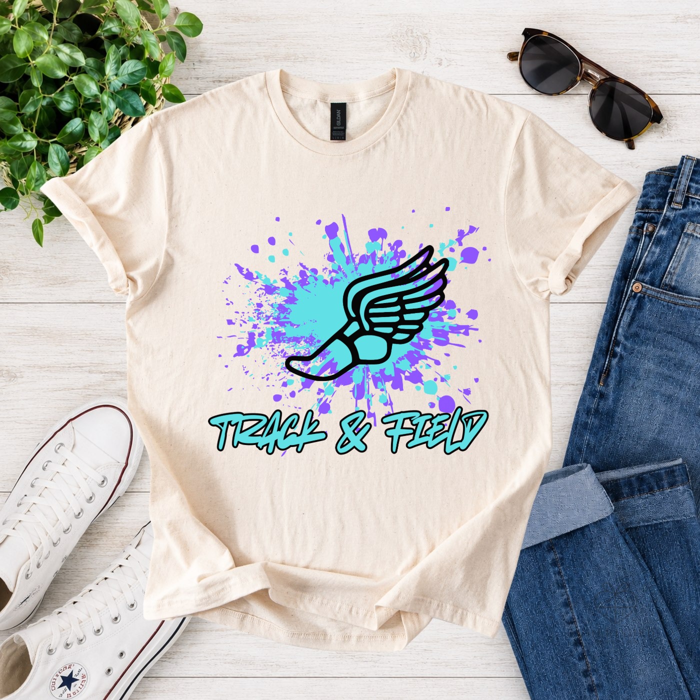 Track & Field Splash T-shirt | Sweatshirt - Image 5