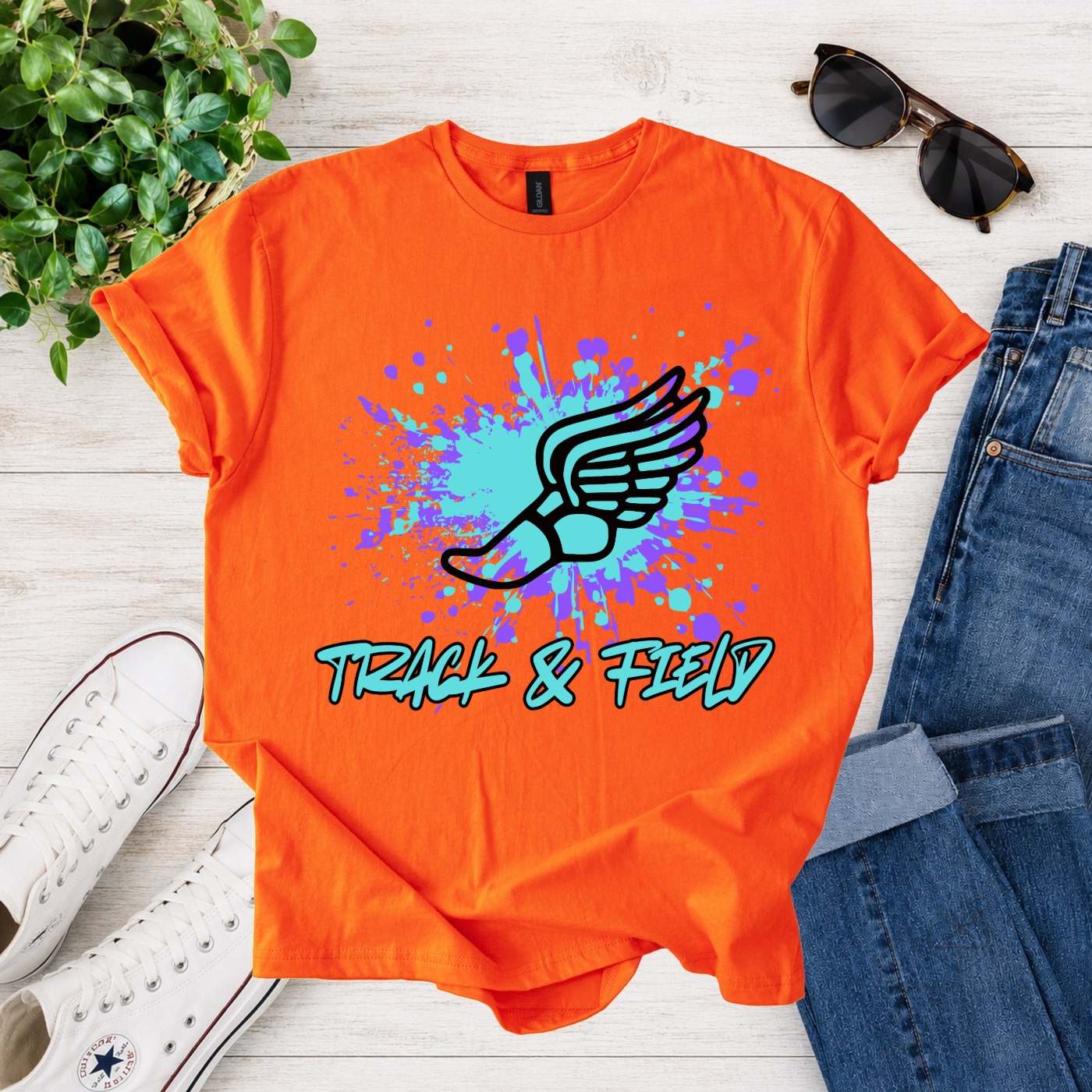 Track & Field Splash T-shirt | Sweatshirt - Image 4