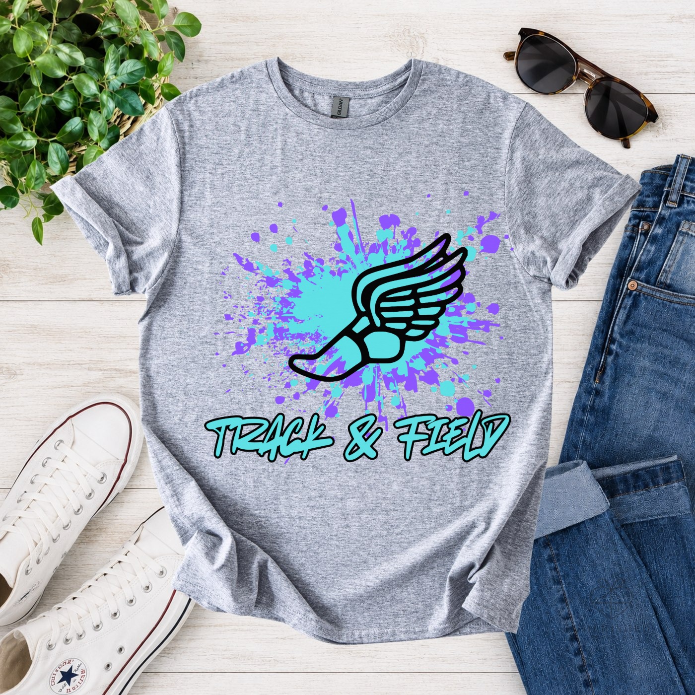 Track & Field Splash T-shirt | Sweatshirt - Image 3